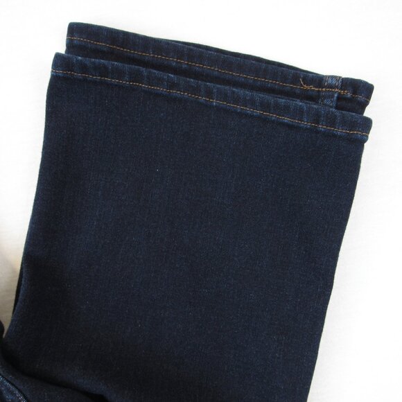 Crafted by Lee Mid Rise Boot Jeans Women's Blue Stretch Dark Wash No Size Tag - Picture 9 of 9